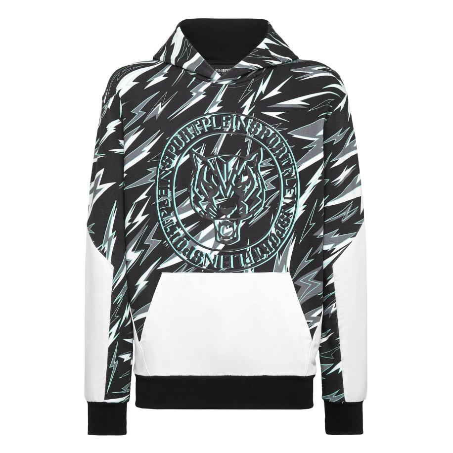 Plein Sport Plein Sport Sweatshirt Tiger turquoise / grijs / zwart / wit -