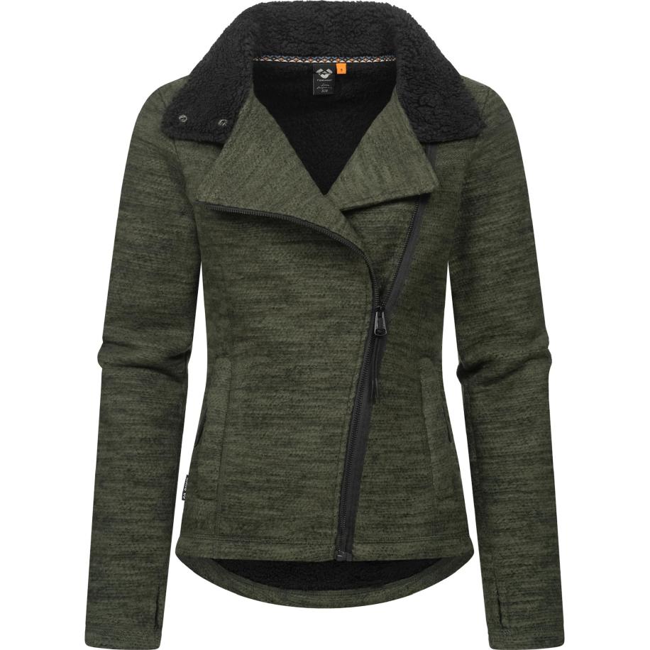 Ragwear Ragwear Fleece jas Saskie groen / olijfgroen -