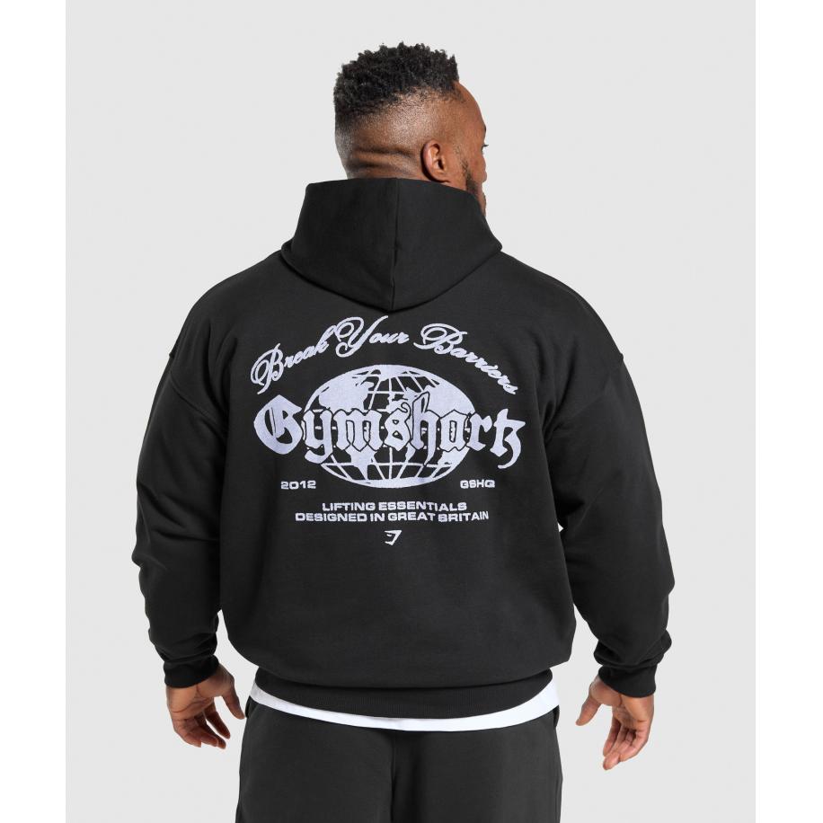 Gymshark Break Your Barriers Hoodie Black Zwart