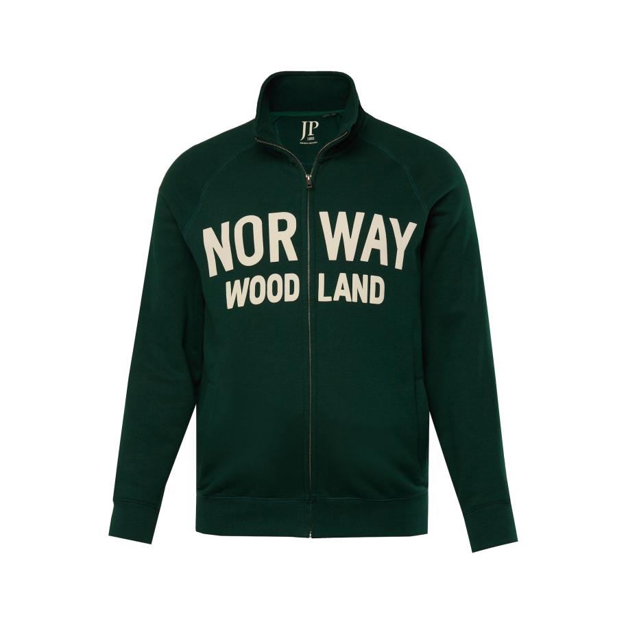 JP1880 JP1880 Sweatvest donkergroen / natuurwit -