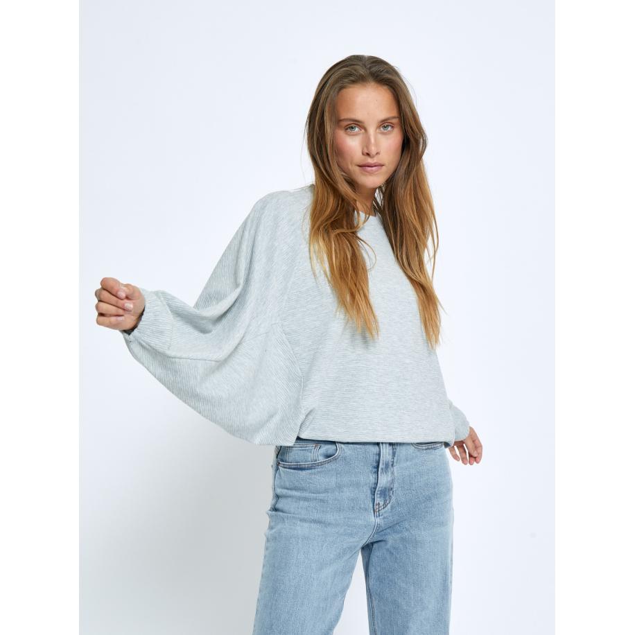 Minus minus Sweatshirt Kolini lichtgrijs -