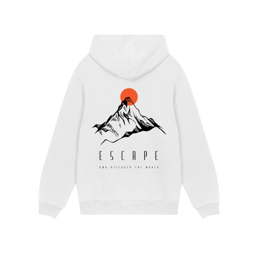F4NT4STIC F4NT4STIC Sweatshirt Escape Discover the World Mountain oranje / zwart / offwhite -
