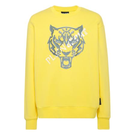 Plein Sport Plein Sport Sweatshirt Tiger geel / zilver