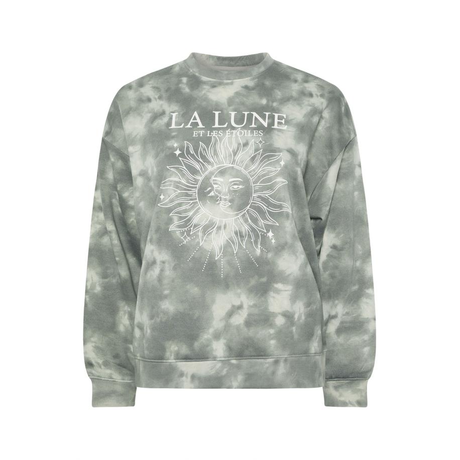 Limited Collection Curve Grey 'La Lune' Tie Dye Sweatshirt Size 54-56 Grijs