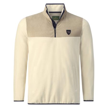 Charles Colby Charles Colby Sweatshirt champagne / donkerbeige / zwart / wolwit