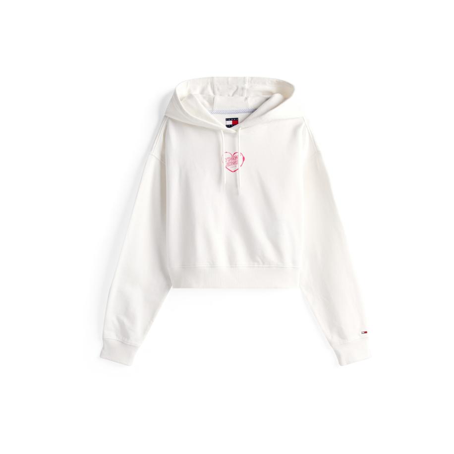 Tommy Jeans Tommy Jeans Sweatshirt HEART pink / wit -