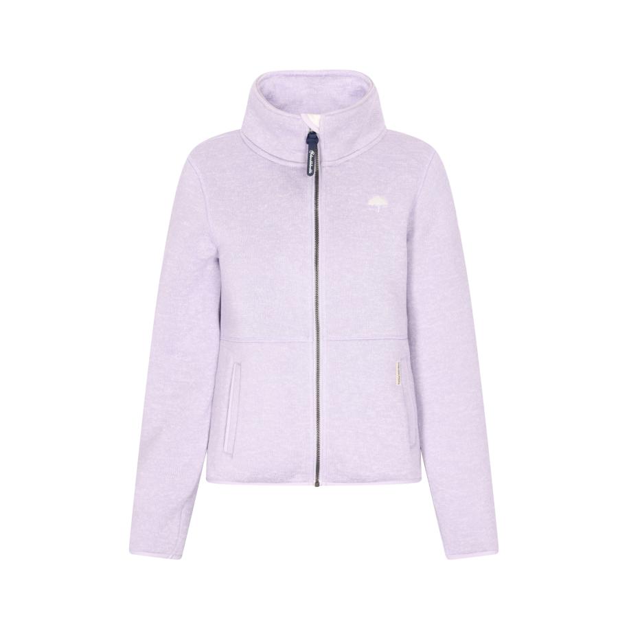 Schmuddelwedda Schmuddelwedda Fleece jas lila / wit -