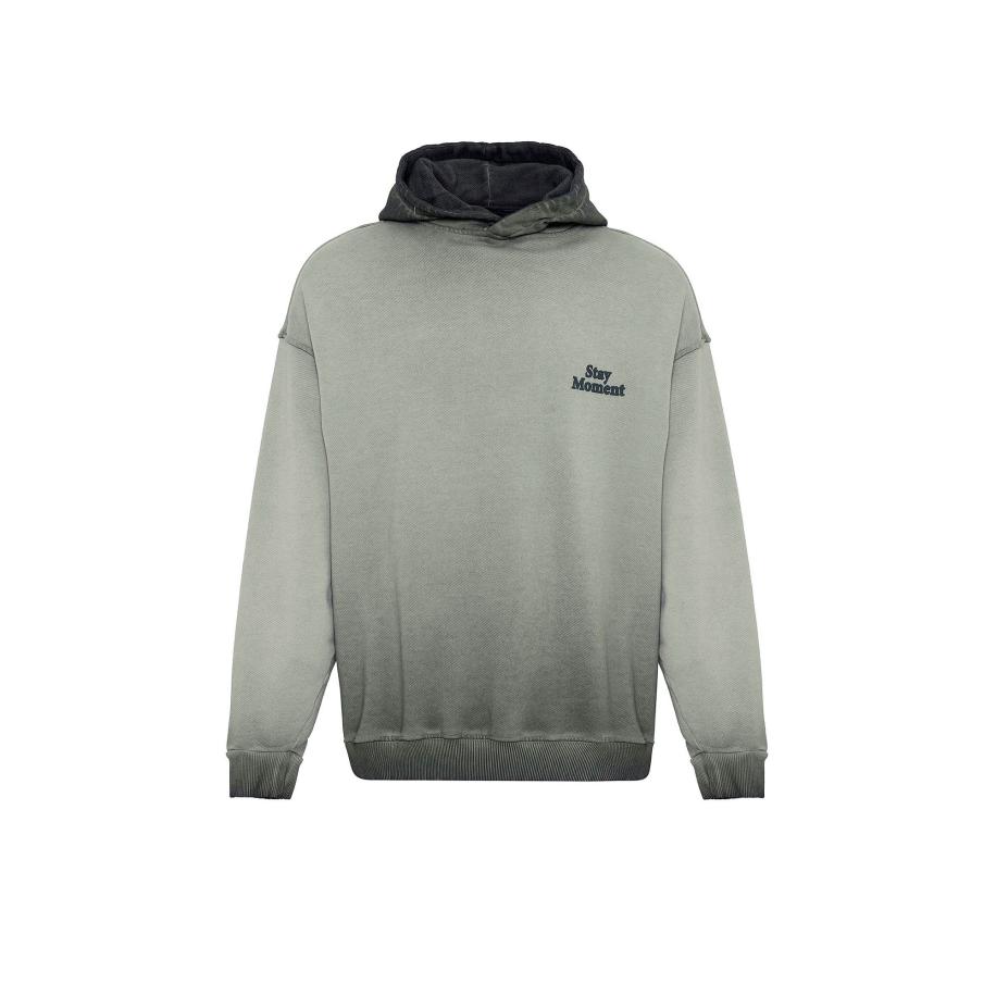 VAMOS CLO VAMOS CLO Sweatshirt lichtgrijs / kaki -