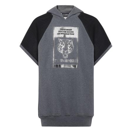 Plein Sport Plein Sport Sweatshirt Tiger donkergrijs / zwart / wit