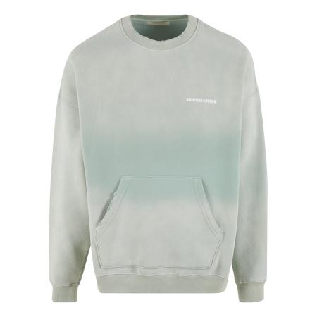 Another Cotton Lab Another Cotton Lab Sweatshirt Matcha mintgroen / wit