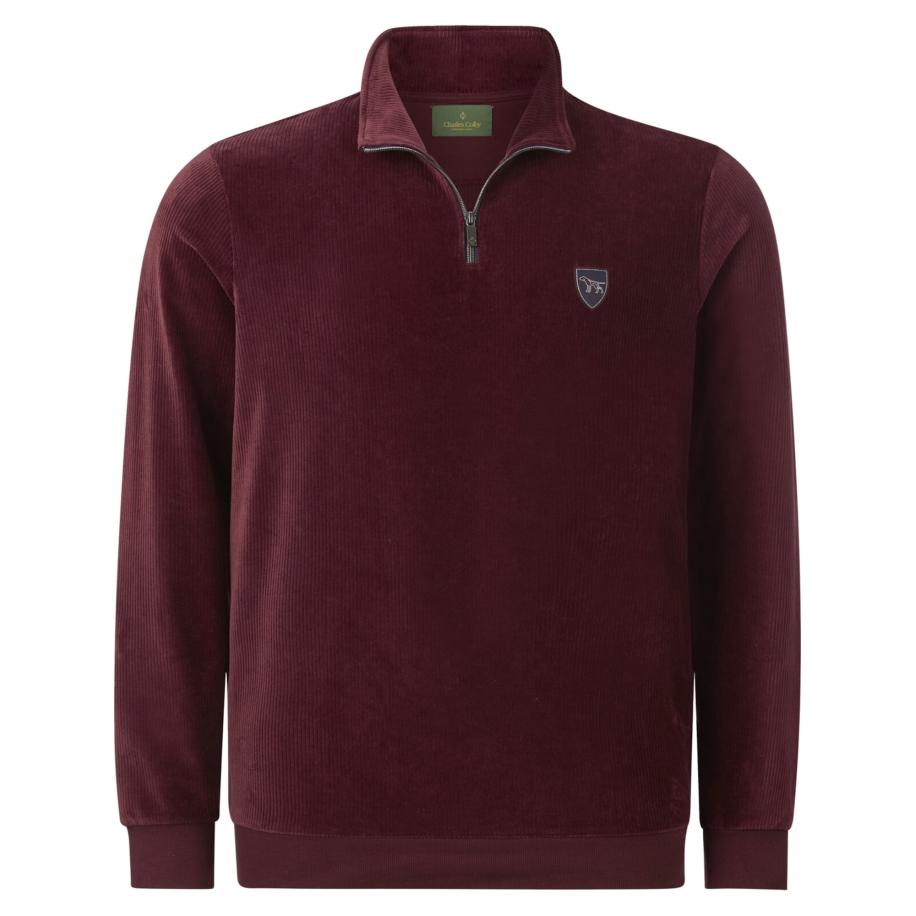 Charles Colby Charles Colby Sweatshirt donkerrood -