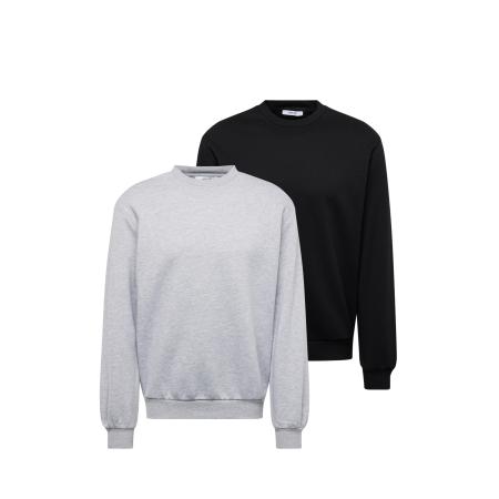 ABOUT YOU ABOUT YOU Sweatshirt Davin grijs gemêleerd / zwart