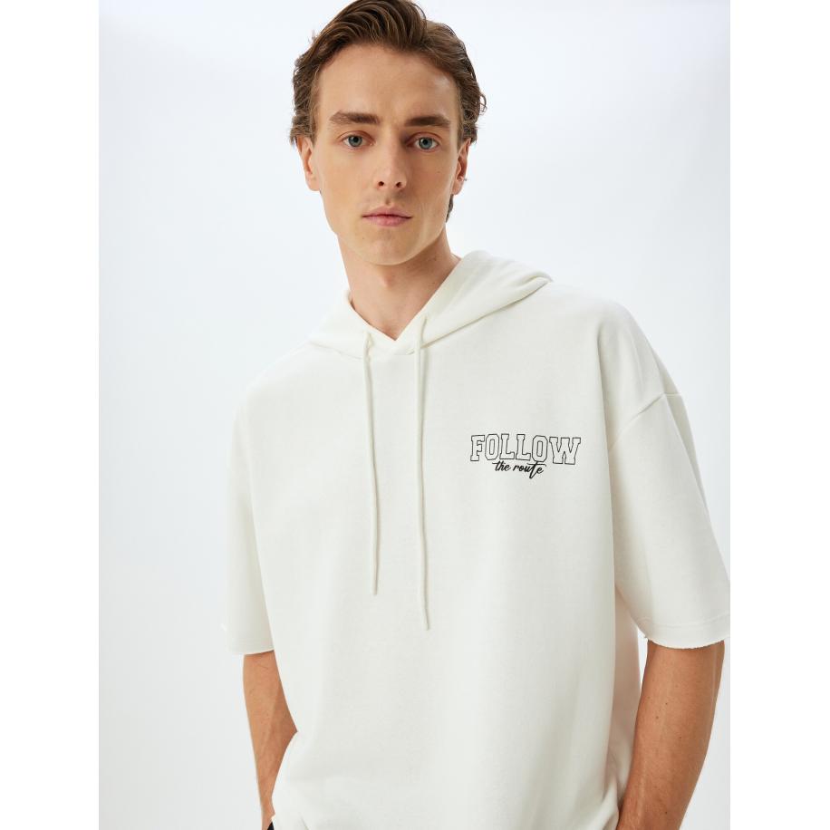 Koton Koton Sweatshirt zwart / wit -