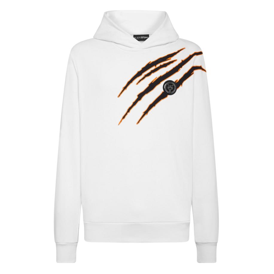 Plein Sport Plein Sport Sweatshirt Scratch donkeroranje / zwart / wit -