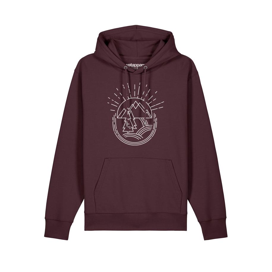 Watapparel Watapparel Sweatshirt Natur ist schön bordeaux / donkerrood / wit -
