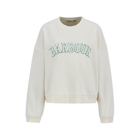 Barbour Barbour Sweatshirt Silverdale ecru / smaragd