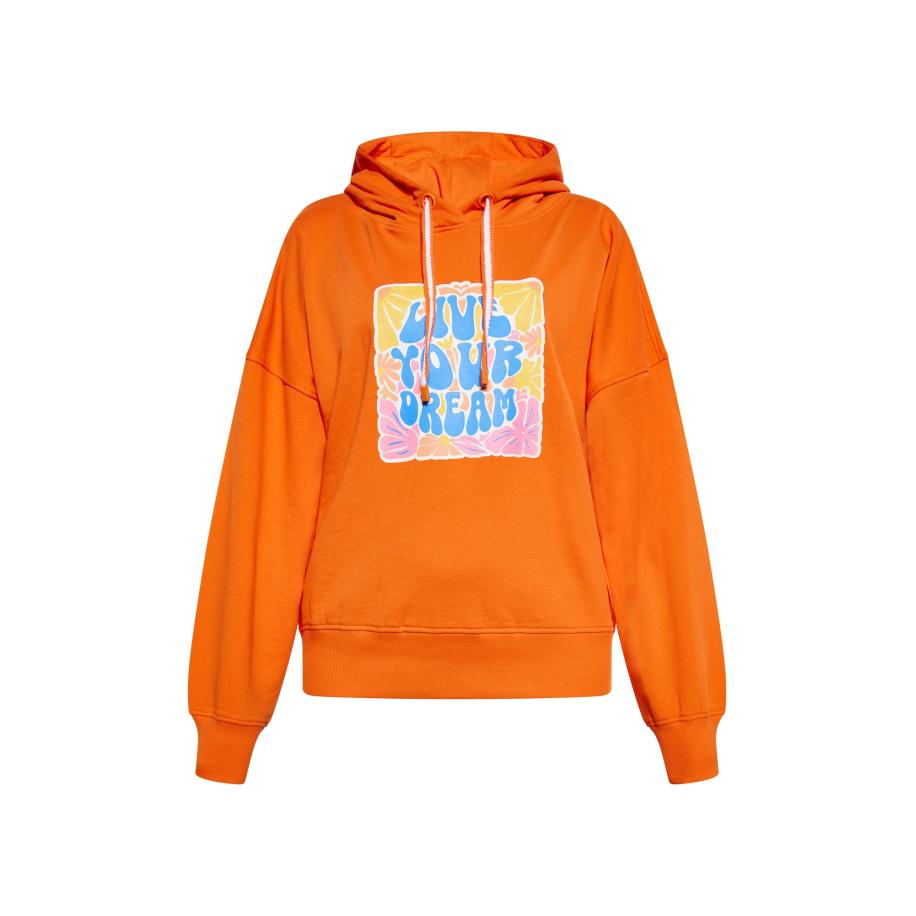 ebeeza ebeeza Sweatshirt blauw / oranje / donkeroranje / pink -