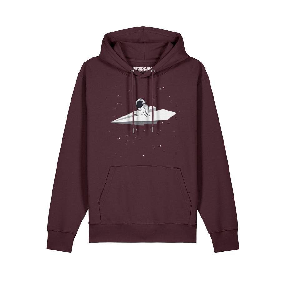 Watapparel Watapparel Sweatshirt Fly me to the moon grijs / donkerrood / zwart / wit -