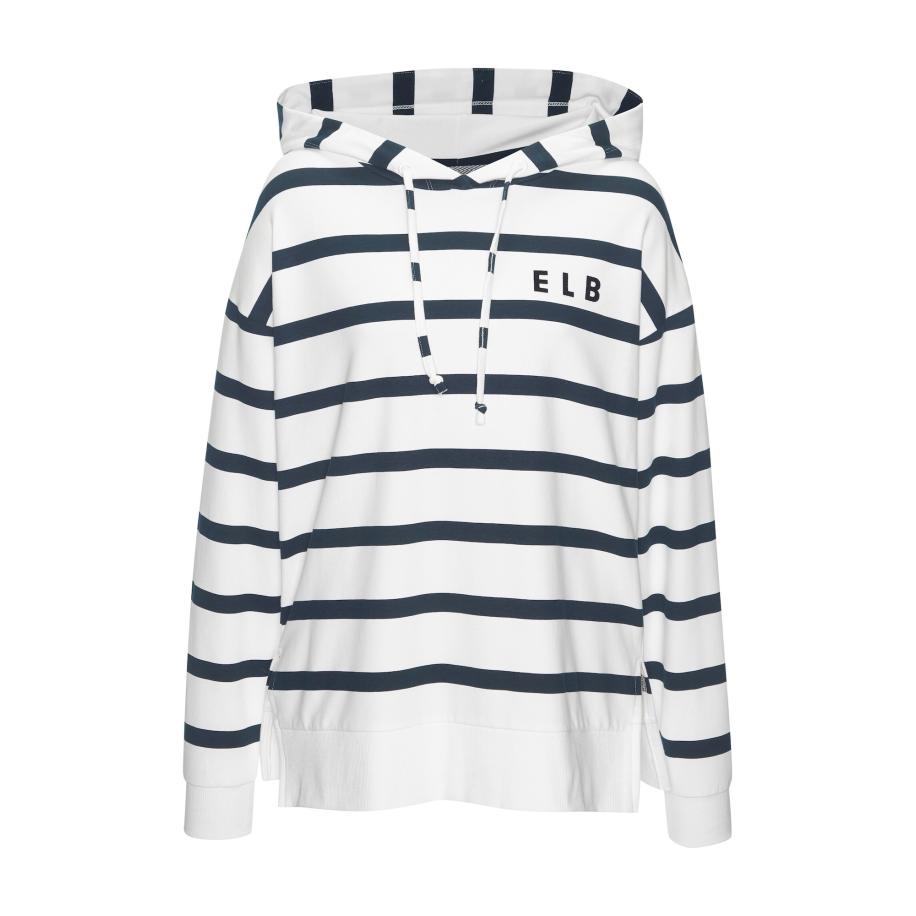 Elbsand Elbsand Sweatshirt navy / zwart / wit -