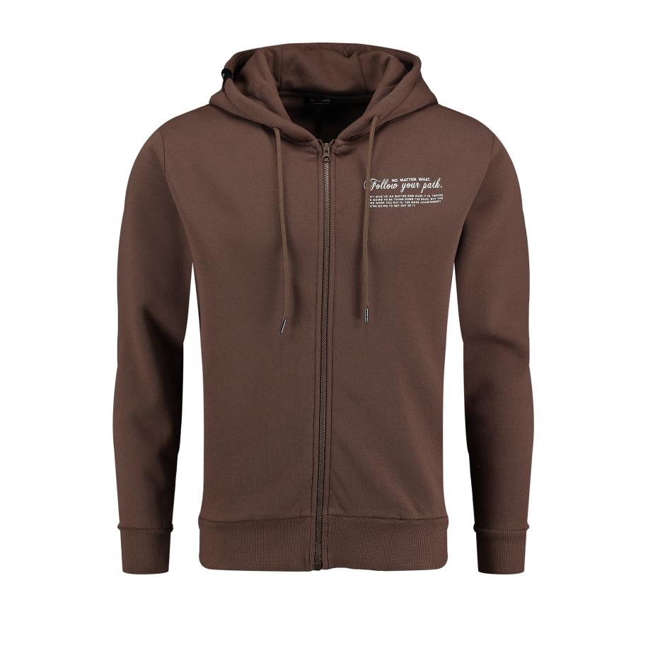 Key Largo Key Largo Sweatvest PATH bruin / zwart / wit -