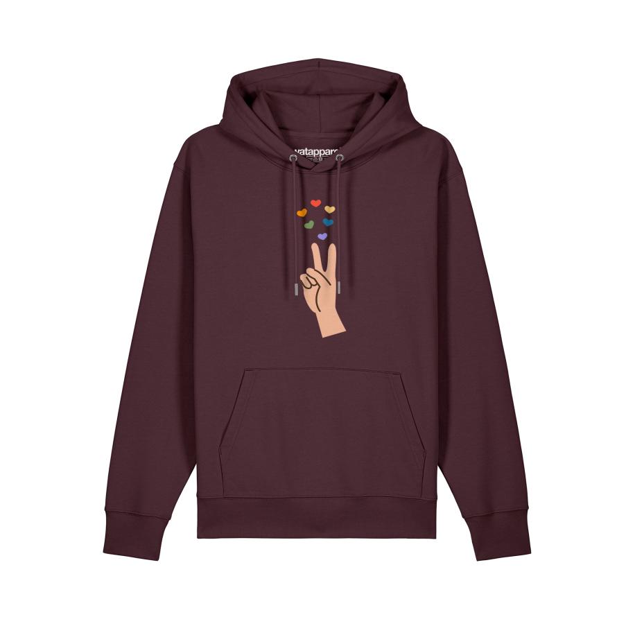 Watapparel Watapparel Sweatshirt Spread Love gemengde kleuren / donkerrood -