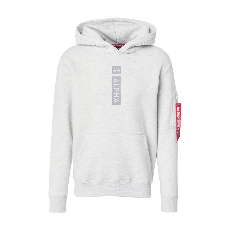 Alpha Industries ALPHA INDUSTRIES Sweatshirt donkergrijs / grijs gemêleerd / rood -