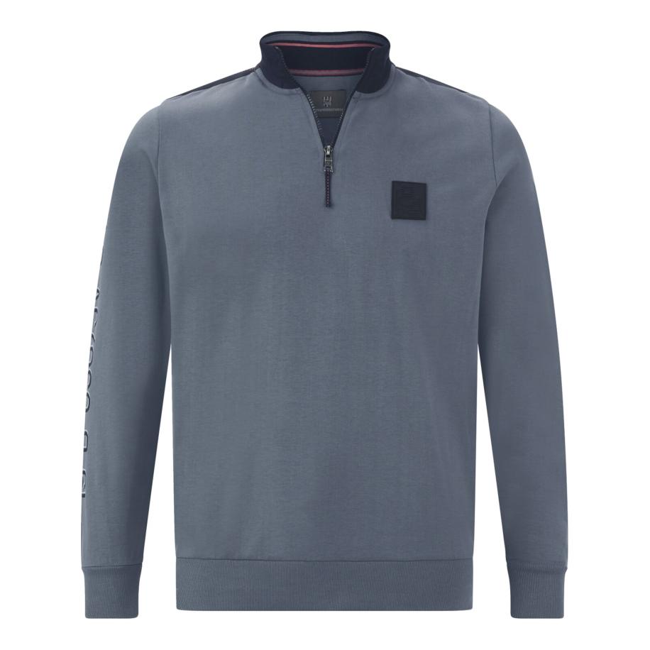 jan vanderstorm Jan Vanderstorm Sweatshirt Jordebenk blauw / duifblauw / wit -