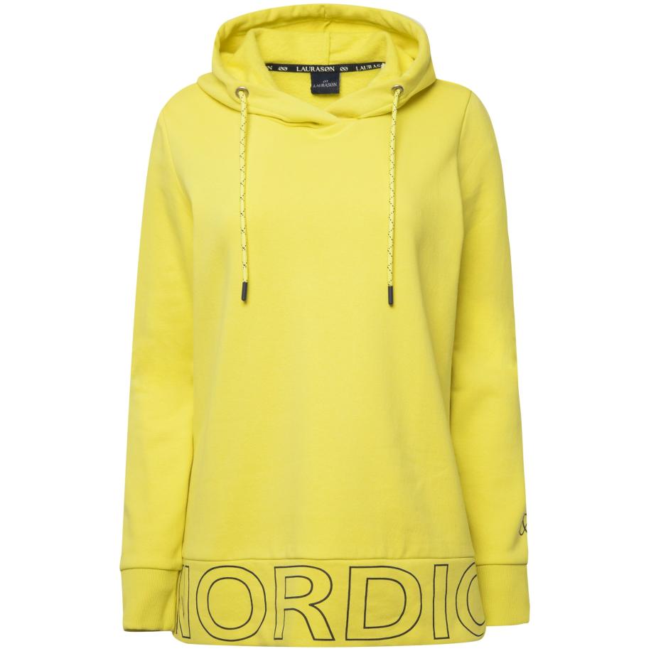 LAURASØN LAURASØN Sweatshirt lichtgeel / zwart -