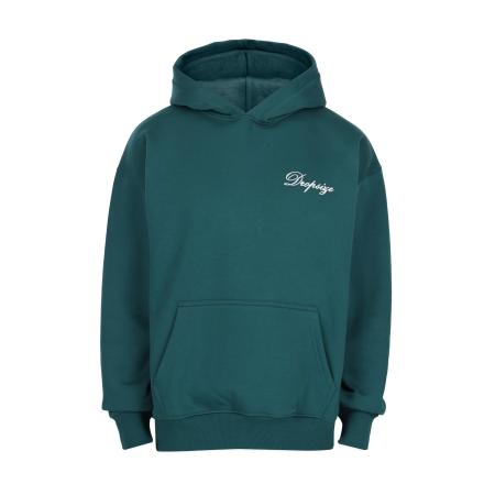 Dropsize Sweatshirt donkergroen / natuurwit