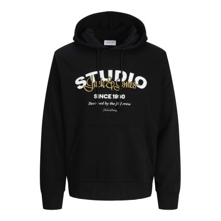 Jack & Jones JACK & JONES Sweatshirt JJYUKI geel / zwart / wit