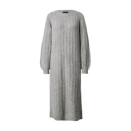 Pieces PIECES Gebreide jurk Maggy grijs gemêleerd