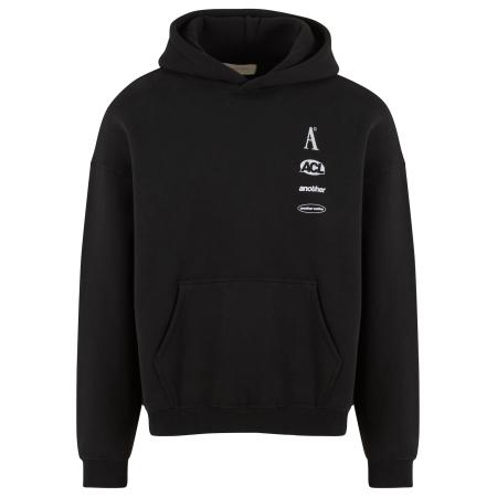 Another Cotton Lab Another Cotton Lab Sweatshirt Coffee and Workout antraciet / wit gemêleerd