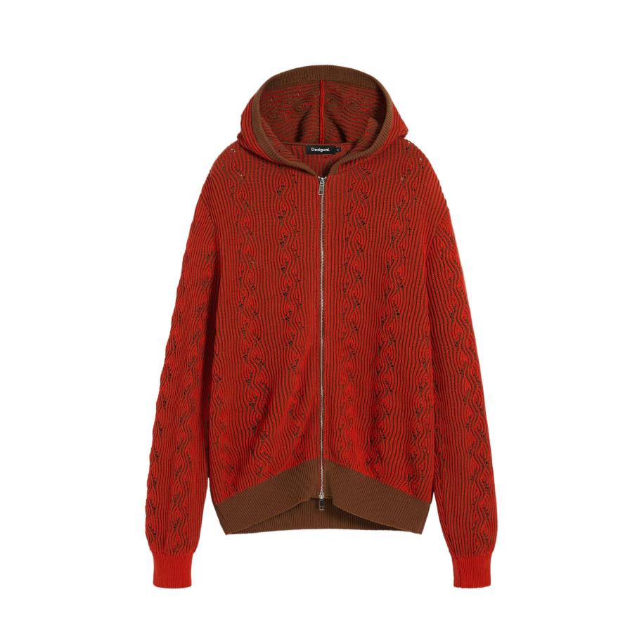 Desigual Desigual Sweatshirt bruin / rood -