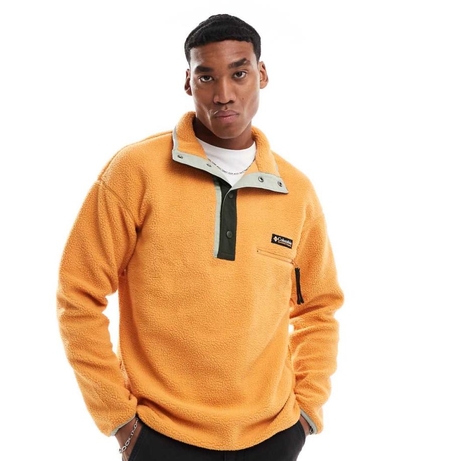Columbia - Helvetia II - Fleece met drukknopen in oranje Oranje
