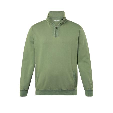 men plus Men Plus Sweatshirt groen gemêleerd