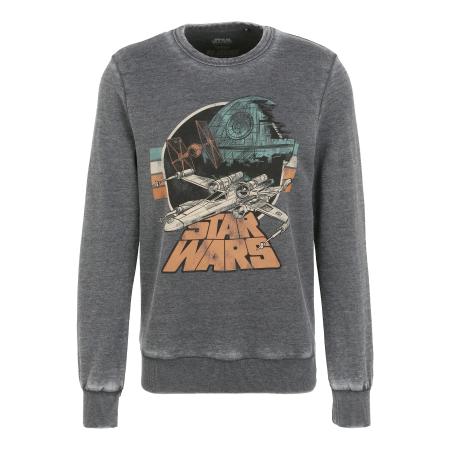 Recovered Recovered Sweatshirt Star Wars Empire Strikes Back Retro X-Wing grijs