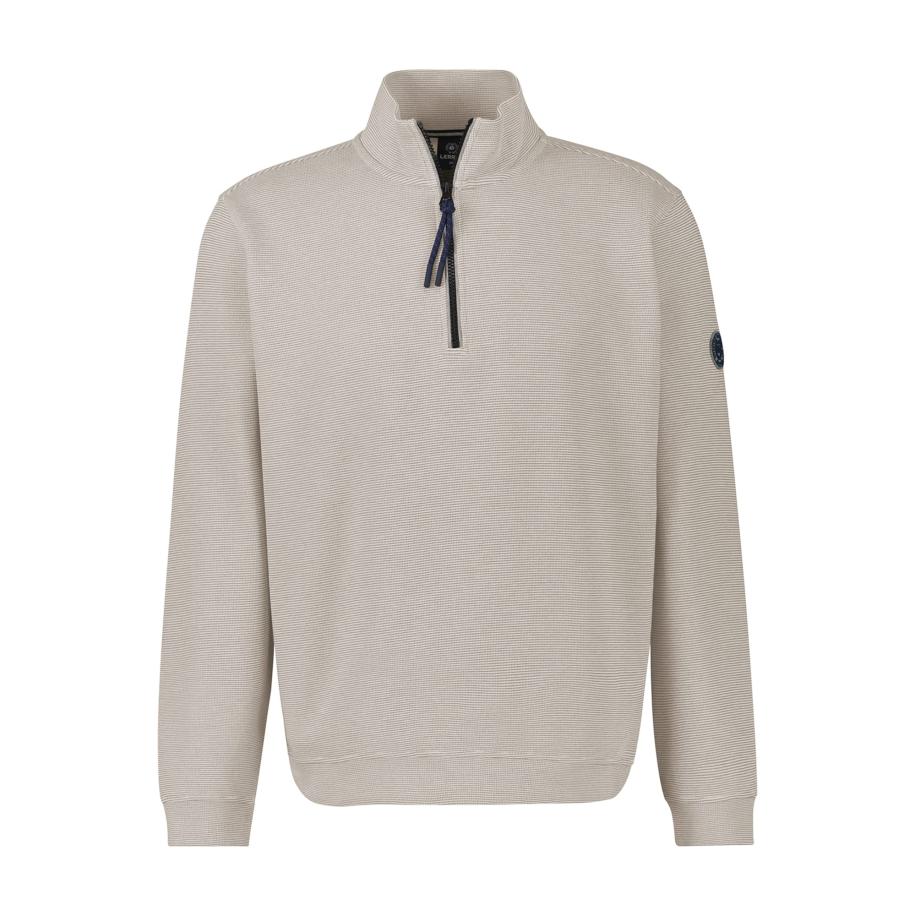 Lerros LERROS Sweatshirt grijs / natuurwit -