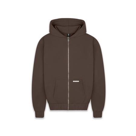 Dropsize Dropsize Sweatvest chocoladebruin