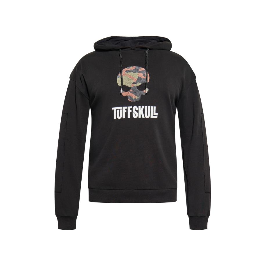 TUFFSKULL TUFFSKULL Sweatshirt grijs / zwart / wit -