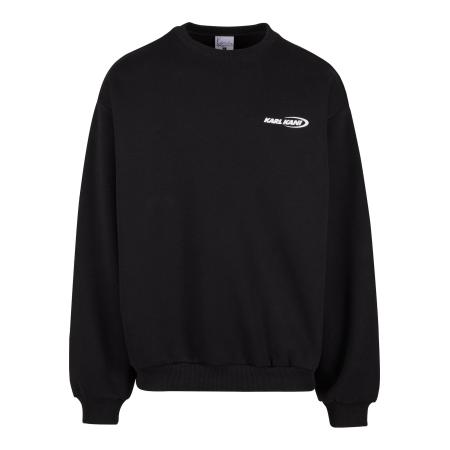 Karl Kani Sweatshirt Woven Signature Resist Love Crew rood / zwart / wit