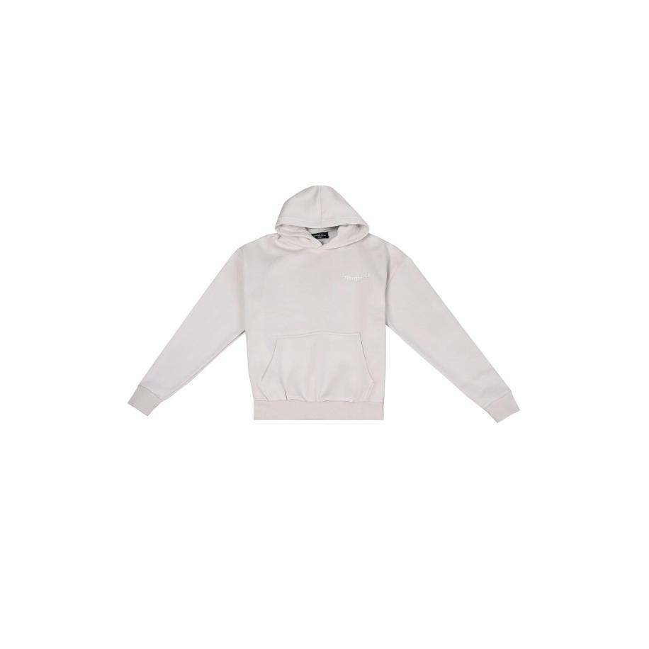Dropsize Sweatshirt Embo lichtgrijs / wit Grijs