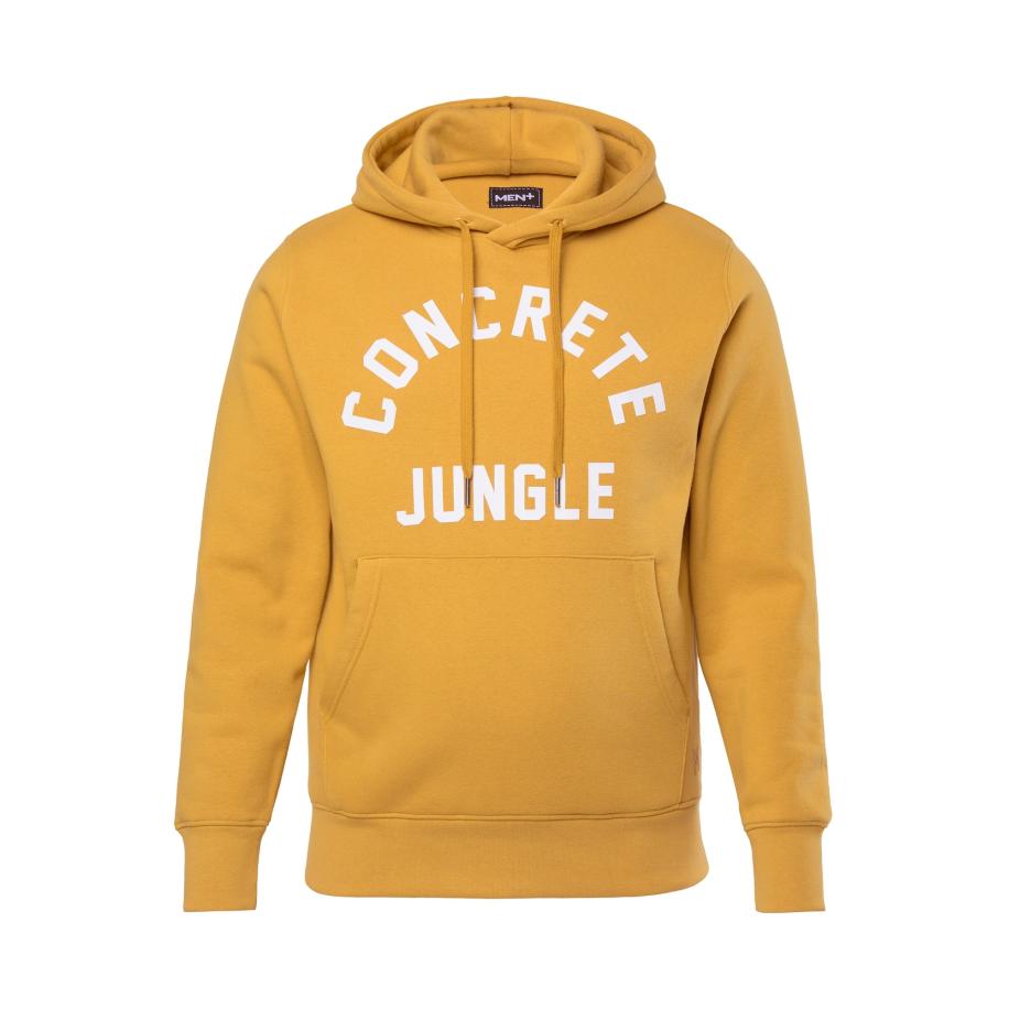 men plus Men Plus Sweatshirt geel / wit -