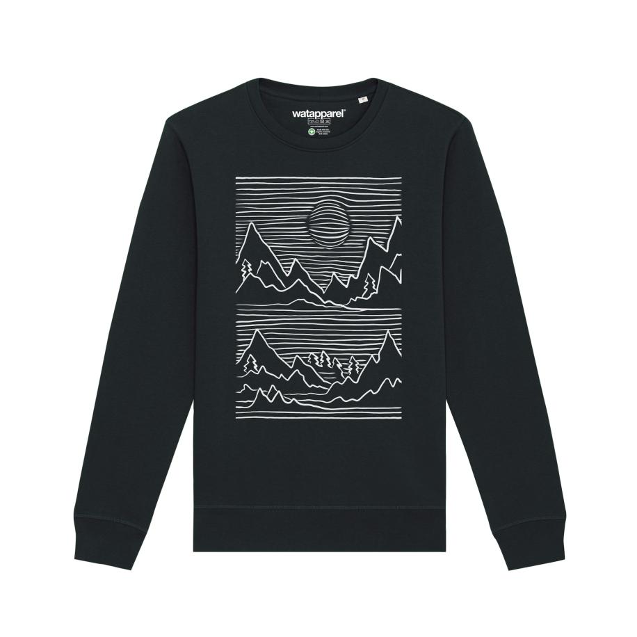 NEW ERA Sweatshirt NEYYAN beige / zwart Bruin