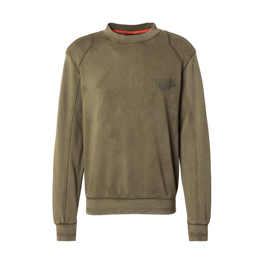 Napapijri NAPAPIJRI Sweatshirt B-AREN lichtgrijs / kaki / olijfgroen -