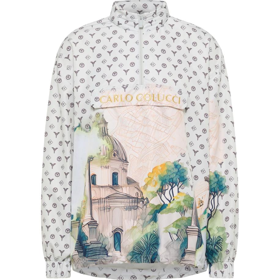 carlo colucci Carlo Colucci Trui Erdini aardetinten / petrol / pastelroze / natuurwit -