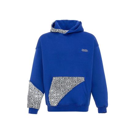 VAMOS CLO VAMOS CLO Sweatshirt kobaltblauw / zwart / wit