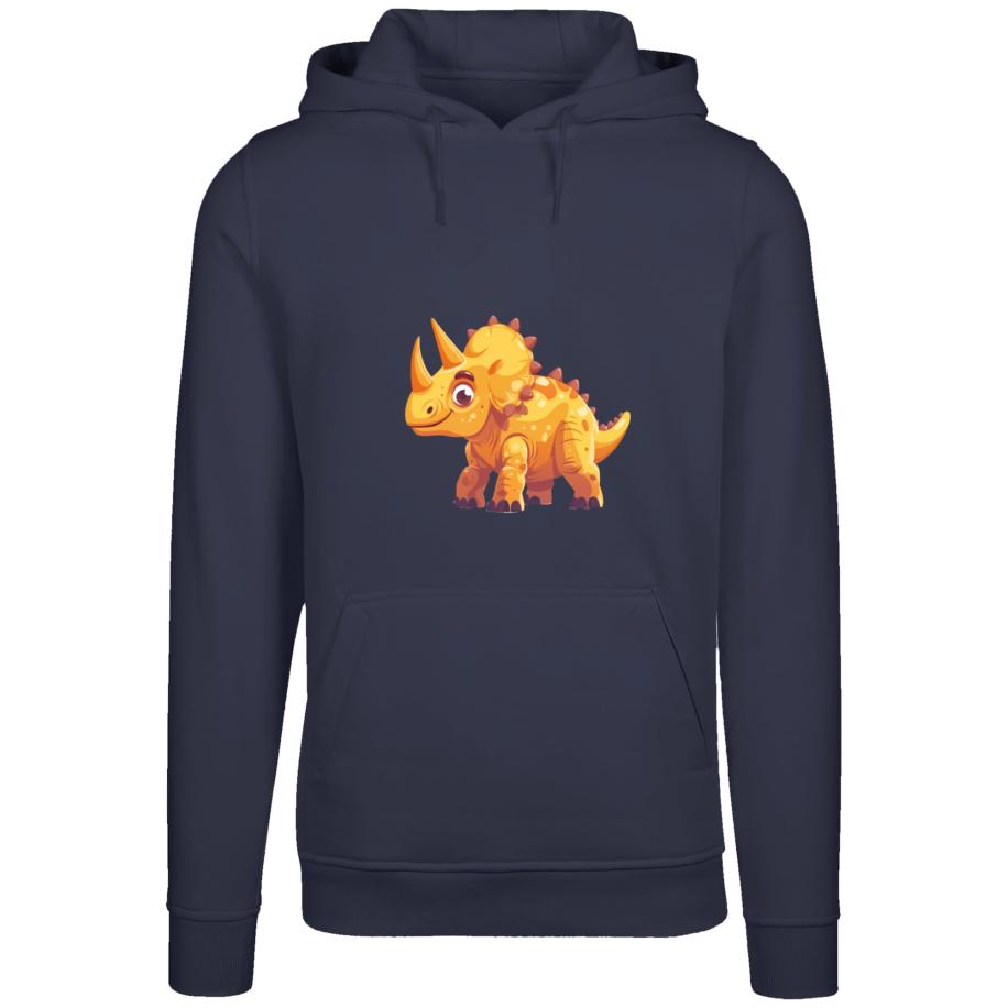 F4NT4STIC Sweatshirt Süßer Triceratops Dinosaurier donkerblauw / kastanjebruin / oranje / donkeroranje Blauw