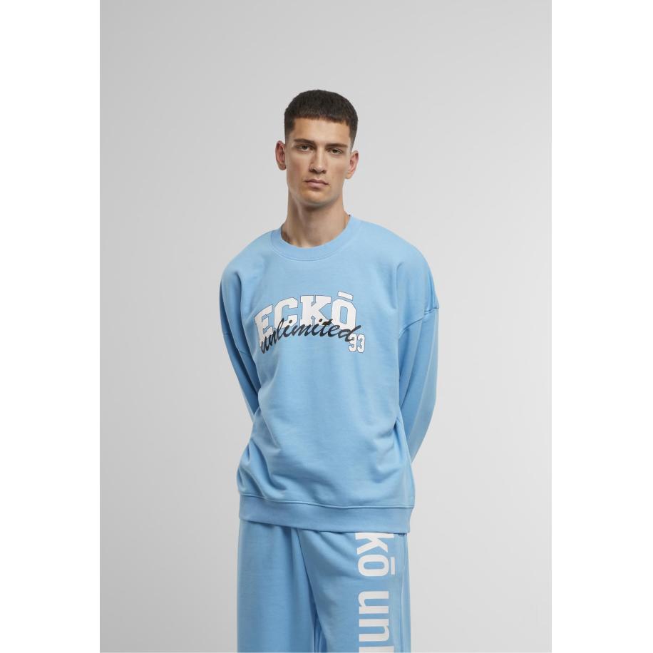 Ecko Unlimited Sweatshirt Skyhook blauw / zwart / wit Blauw
