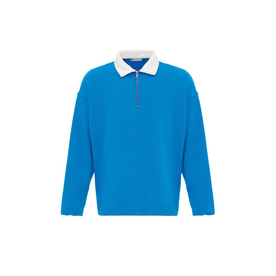 Dandalo Dandalo Sweatshirt hemelsblauw / wit -