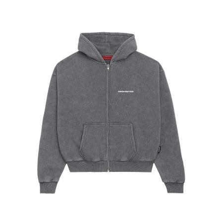 Prohibited Prohibited Sweatvest donkergrijs / wit